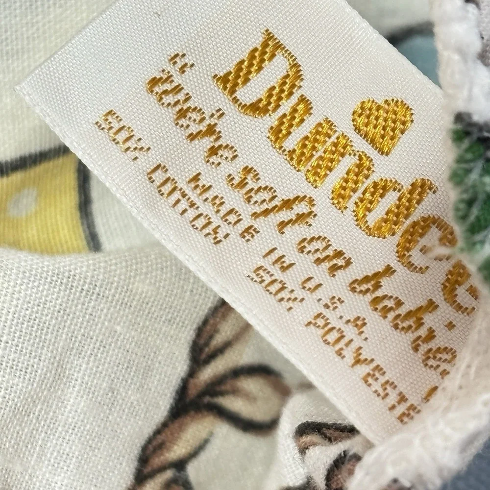 Vintage DUNDEE  ABC‎ Made in USA Cotton Blend Toddler Crib Sheet